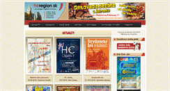 Desktop Screenshot of hcregion.sk